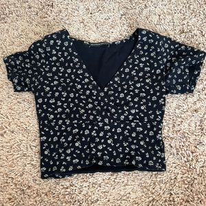 Brandy Melville Navy Blue Crop Top